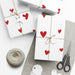 Elegant USA-Made Peekaboo Valentine Gift Wrap Paper