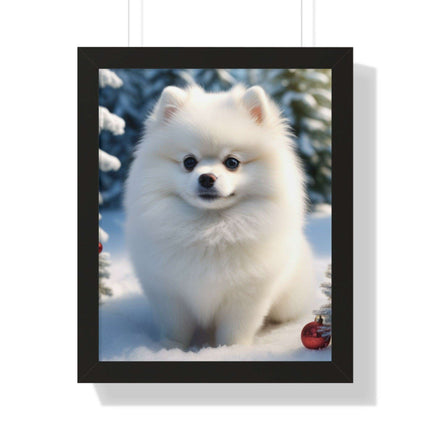 Eco-Friendly Winter Puppy Art Print Collection with Acrylic Protection