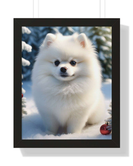 Eco-Friendly Winter Puppy Art Print Collection with Acrylic Protection