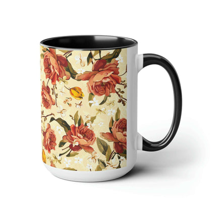 Elegant Duo Ceramic Coffee Mug Set - Pair