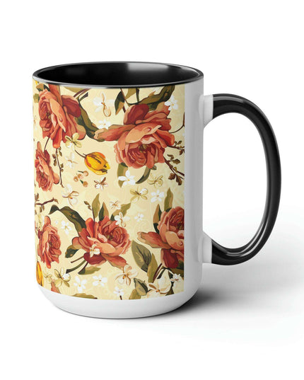 Elegant Duo Ceramic Coffee Mug Set - Pair