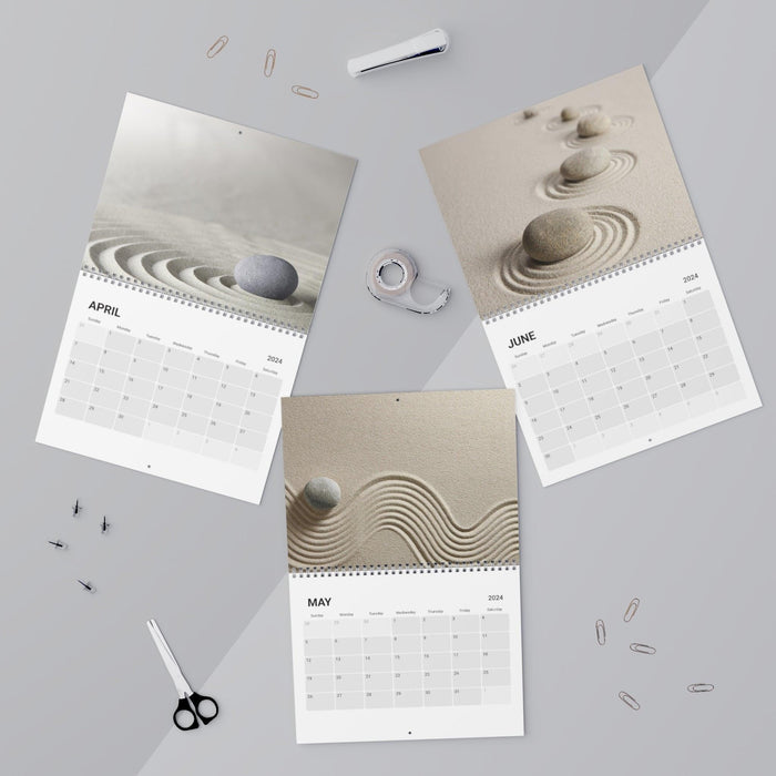 Zen Masterpieces 2024 Wall Calendar - Elegant Art and Luxury Design