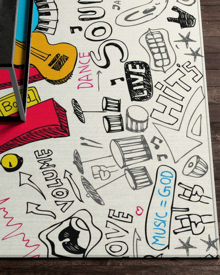 Harmonic Elegance Musical Area Rug - A Symphony for Your Space 🎶