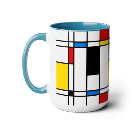 Sophisticated Dual-Tone Ceramic Coffee Cups - Morning Indulgence Series