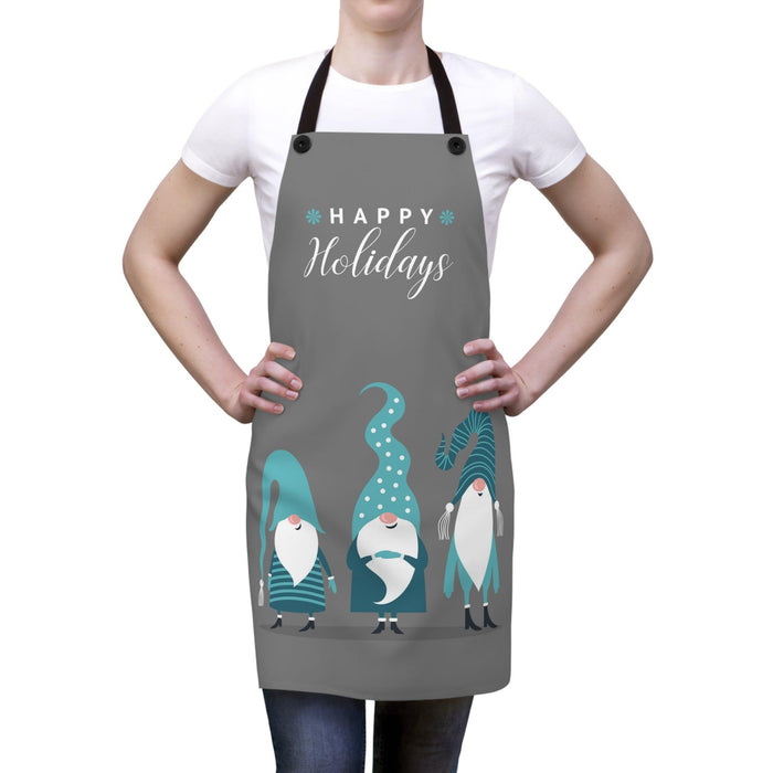 Elite Christmas Winter Poly Twill Apron for Culinary Enthusiasts