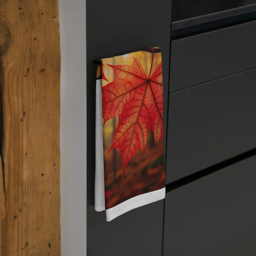Luxurious Mapple Leaf Cotton Kitchen Towel for Elegant Homes