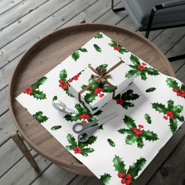 Elegant Matte & Satin Christmas Gift Wrapping Paper Set