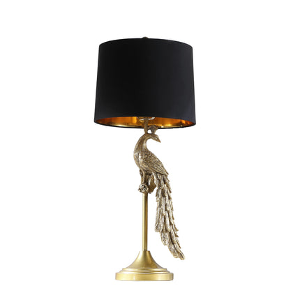 Room & Decor 29" Golden Peacock Table Lamp - Elegant Design & Durable