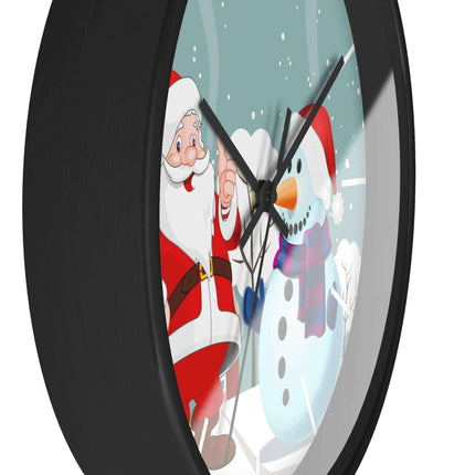 Luxury Festive Wooden Wall Clock for Upscale Interiors