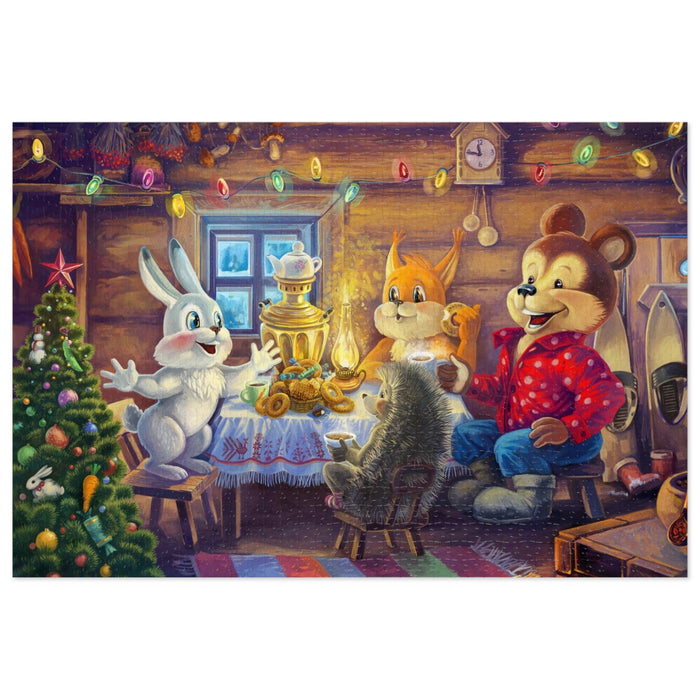 Festive Holiday Jigsaw Puzzle - Premium Seasonal Fun