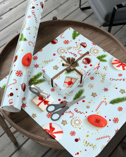 Personalized Elegant Holiday Gift Wrap - Custom Matte & Satin Options