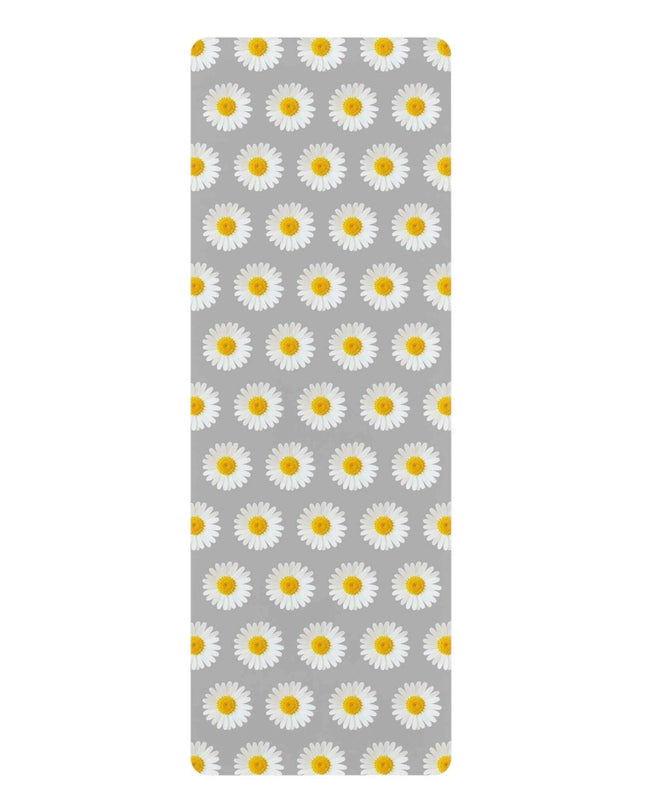 Chic Daisy Blossom Rubber Yoga Mat for Unmatched Comfort and Stability