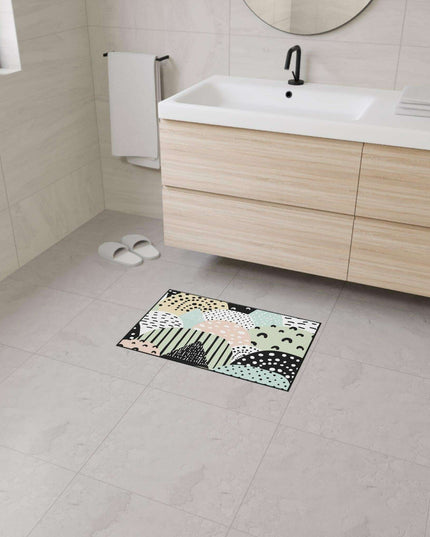 Chic Customizable Heavy Duty Polyester Floor Mat for Home Safety