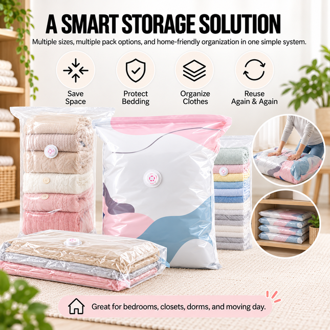 Large Capacity No-Pump Vacuum Storage Bags for Clothes & Blankets Household Storage Bags large-capacity-no-pump-vacuum-storage-bags Home & Garden > Storage & Organization > Clothing & Wardrobe Storage