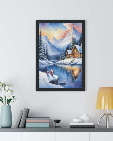 Sustainable Elegance: Eco-Friendly Fantasy Christmas Vertical Wall Art