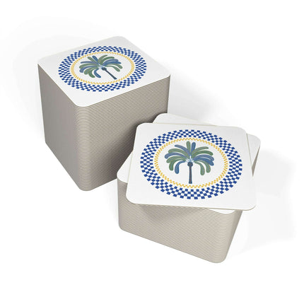 Tropical Palm Leaf Coasters - Set of 50 or 100 - Perfect for Parties & Home Decor