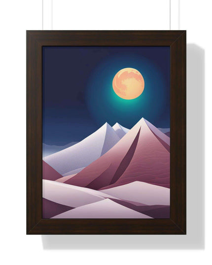 Celestial Harmony Framed Night Sky Artwork - Sustainable Chic for Your Living Space