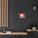 Sophisticated Black Pinewood-Framed Matte Canvas Art for Chic Spaces