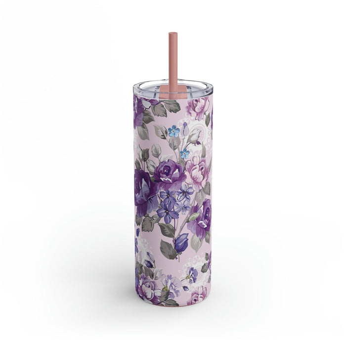 20oz Elegant Matte Stainless Steel Skinny Tumbler by Maars Maker - Sip in Luxury