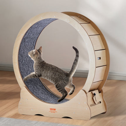 Peekaboo Studio Large Cat Exercise Wheel - 35.8" Indoor Treadmill, Dur