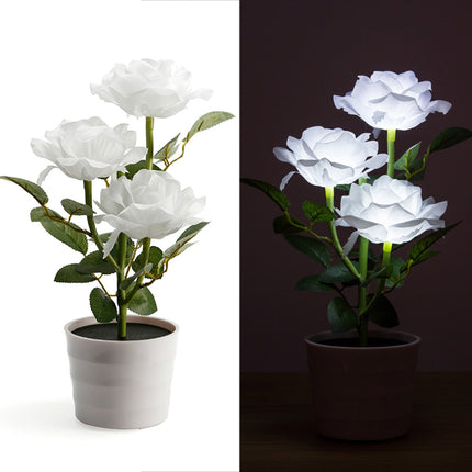 Peekaboo Studio Artificial Flower LED Pot with Timer & Color Change