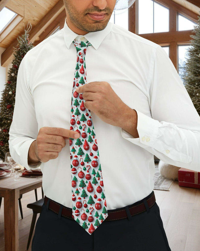 Festive Polyester Neck Tie for a Stylish Christmas Celebration