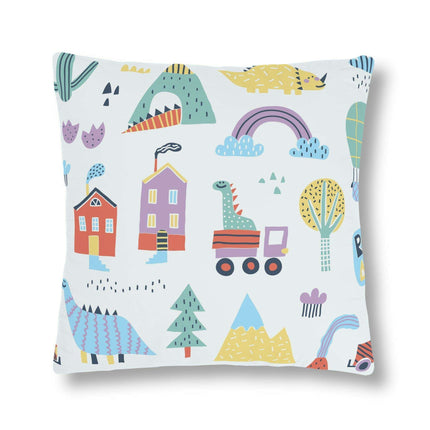 Colorful Nordic Floral Kids' Outdoor Waterproof Cushion Collection - Fun Zippered Pillows for Playtime Excitement