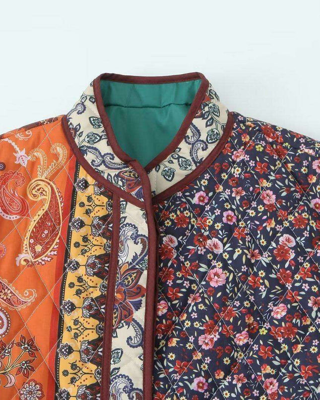 Chic Vintage Cotton Puffer Coat - Timeless Winter Style