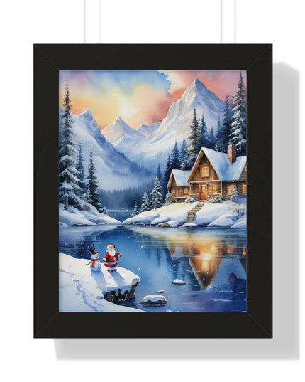 Sustainable Elegance: Eco-Friendly Fantasy Christmas Vertical Wall Art
