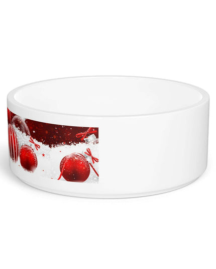 Customizable Elegant Ceramic Pet Bowl with Unique Artisan Print