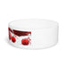 Customizable Elegant Ceramic Pet Bowl with Unique Artisan Print