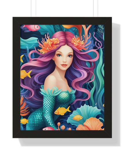 Enchanted Mermaid Retreat Vertical Wall Art - Artisan Designed by Maison d'Elite