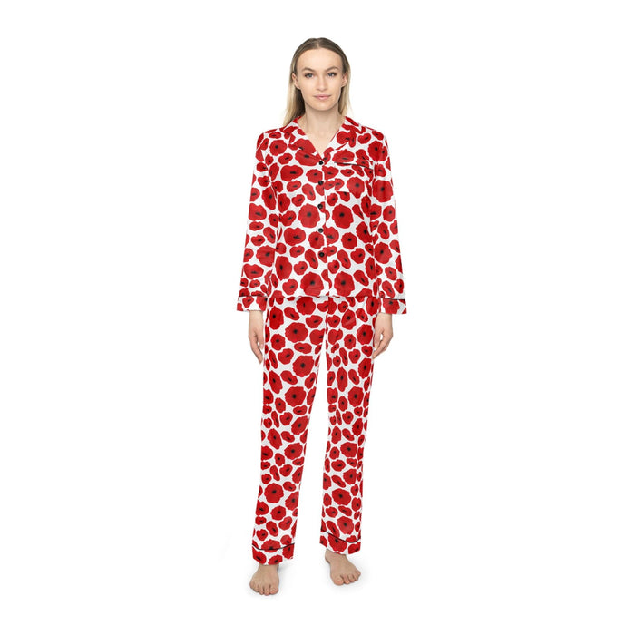 Customizable Floral Dream Women's Satin Pajama Set