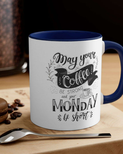 Vibrant Interior Two-Tone 11oz Custom Ceramic Coffee Mug