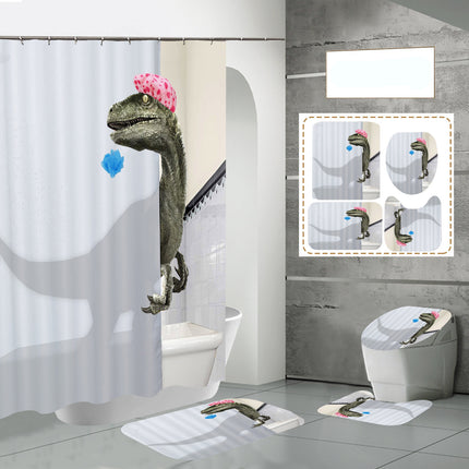 Peekaboo Studio Waterproof Digital Printing Polyester Bath Curtain