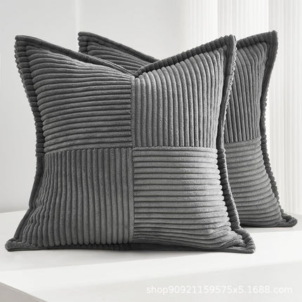 Corduroy Pillow Covers Super Soft Boho Striped Pillow Covers Broadside
