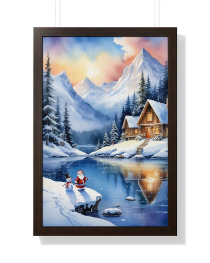 Sustainable Elegance: Eco-Friendly Fantasy Christmas Vertical Wall Art