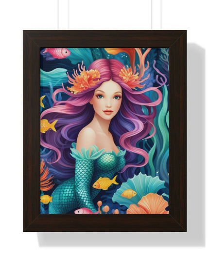 Enchanted Mermaid Retreat Vertical Wall Art - Artisan Designed by Maison d'Elite