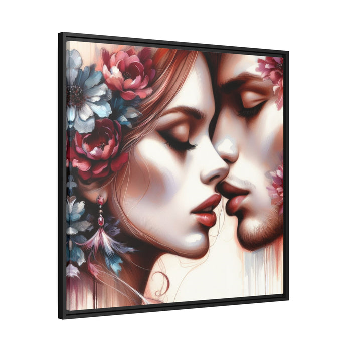 Refined Sophistication - Contemporary Black Wood Framed Wall Art