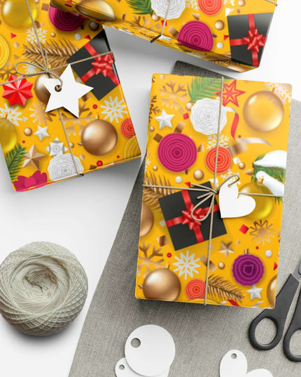 Exquisite 3D Luxury Christmas Gift Wrap Collection: Matte & Satin Options