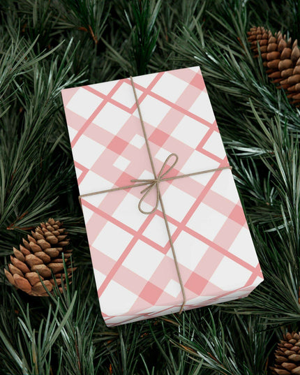 Elegant Pink Holiday Gift Wrap Set: Premium USA-Made Wrapping Paper for Stylish Presentations