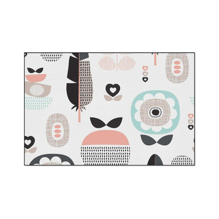 Chic Scandinavian Vintage Area Rug: Modern Floor Mat for Stylish Interiors