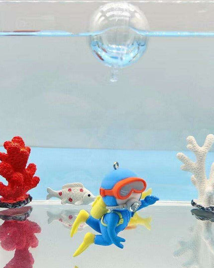 Aquatic Harmony: Chinese-Inspired Resin Sculpture for Enchanting Aquariums