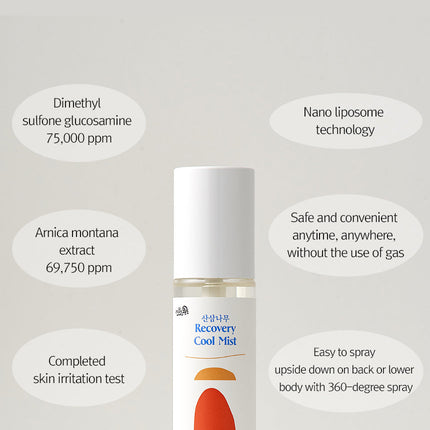 12GRABS Recovery Sports Cool Mist 100ml - Très Elite