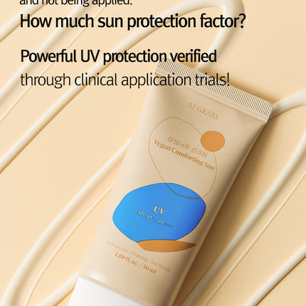 12GRABS Vegan Comforting Sun 50ml. Sunscreen 12grabs-vegan-comforting-sun-50ml Beauty & Personal Care›Skin Care›Sun Care & Tanning