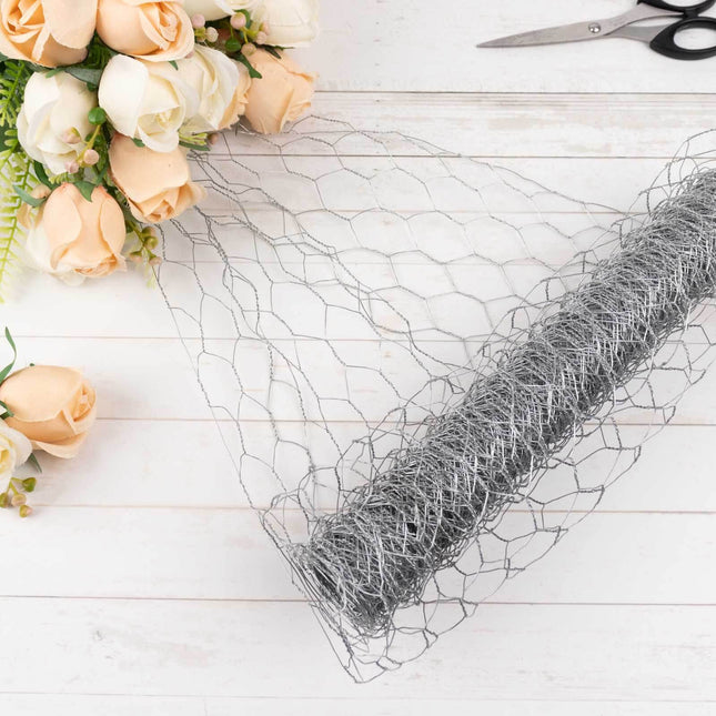 AliKopy 12"x16ft Galvanized Hexagonal Chicken Wire Mesh - Durable & Ve