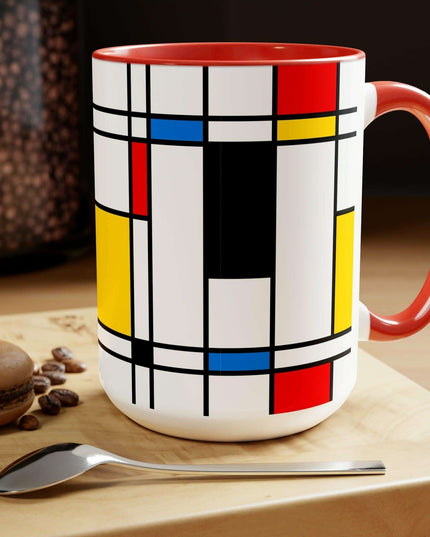 Sophisticated Dual-Tone Ceramic Coffee Cups - Morning Indulgence Series