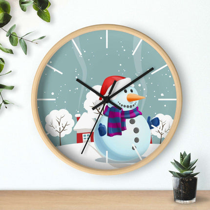 Elegant Wooden Framed Wall Clock - A Perfect Addition to Upscale Decor