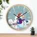 Chic Maison d'Elite Wooden Frame Business Wall Clock - Exquisite Timepiece for Refined Spaces