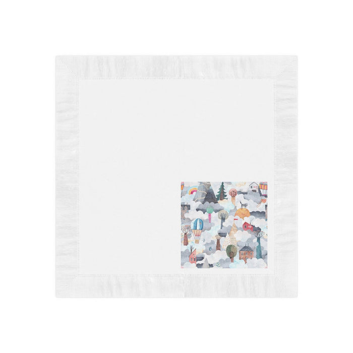 Luxurious White Coined Napkins: Exquisite Elegance for Tailored Occasions